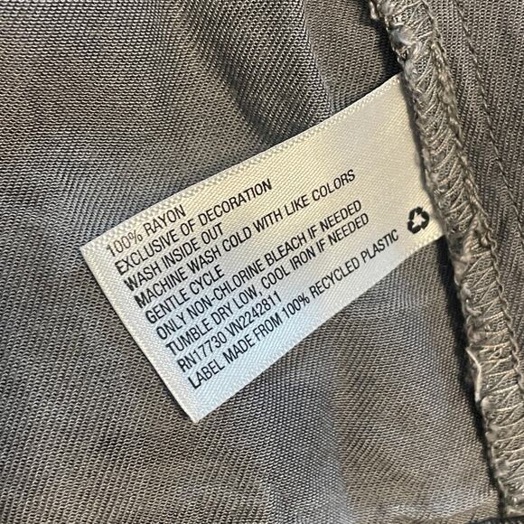 Knox Rose Drawstring Utility Jacket Womens Large Gray Camo Embroidered Shoulder - Picture 8 of 10